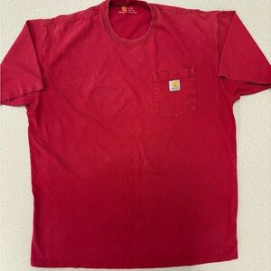 Carhartt Men's Original Fit Pocket Red Pocket T-Shirt Size: Large